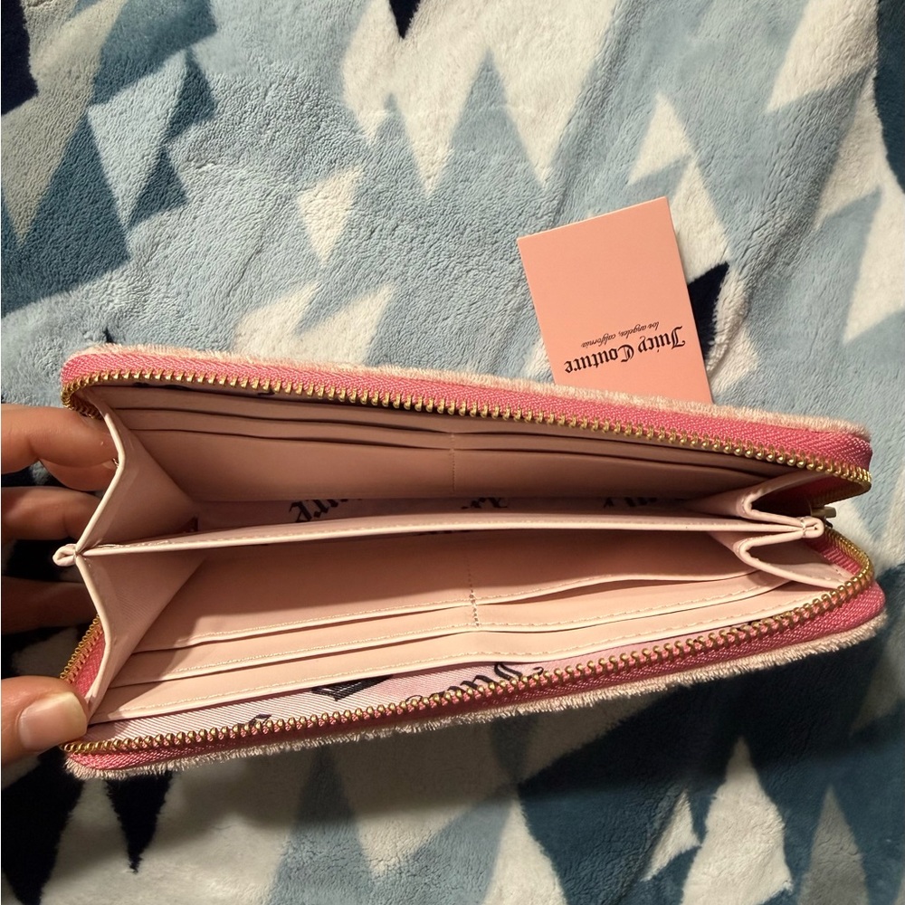 Juicy Couture Pink and Cream Embroidered Wallet - Picture 2 of 3
